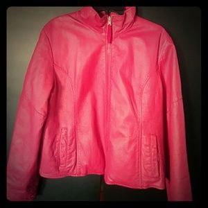 Vintage Wilson's pink leather jack